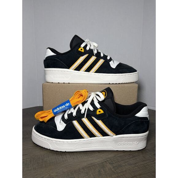 Adidas Rivalry Low Grambling State IE7704 Black/Gold/White Men's Sz 10.5 - Picture 1 of 6